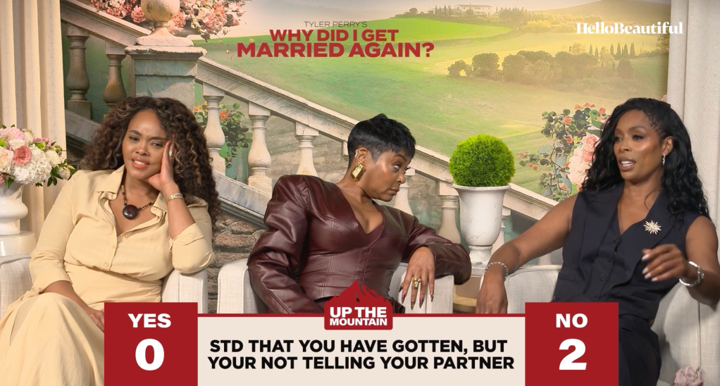 Up The Mountain: Taraji P. Henson, Tasha Smith & Sharon Leal React To Spicy Marriage Scenarios